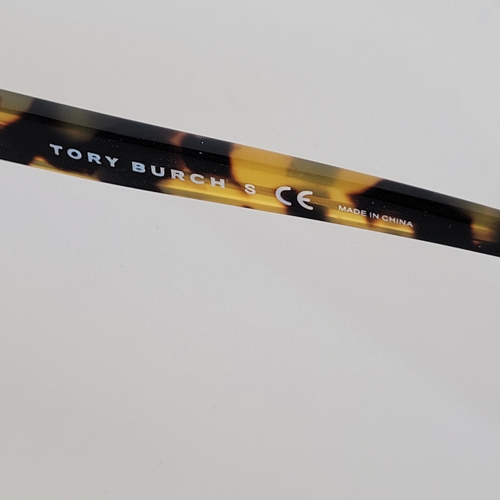 Tory Burch Prescription Glasses Frames Tortoise Pattern Brown and Gold Logo EUC - Picture 6 of 13